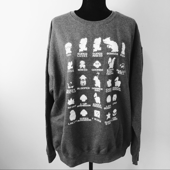 Jerzees Other - Nintendo Mario graphic sweatshirt